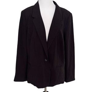 Olivia Moon Black Blazer Size Large